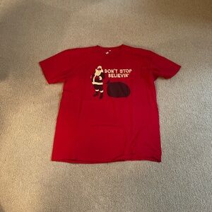 Men's Alstyle Santa Don't Stop Believin' T-Shirt, Size XL